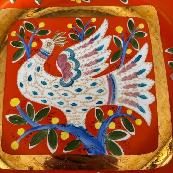 White Bird 6ps Tea Set Hand Made by C Medvedev 1972 - Picture 11 of 13